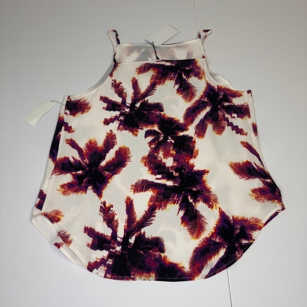 EQUIPMENT Femme NWT Women's XS Isabeau Cami Nature White Multicolor top - Picture 4 of 10